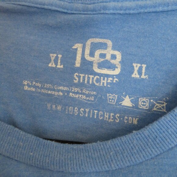 Rochester Jr Amerks Americans | Size XL | Blue Soft Logo Short Sleeve Tee Tshirt - Picture 4 of 5